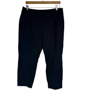 Eileen Fisher Black Leggings Women’s 1X 18" Minimalist Stretch Pants Cropped